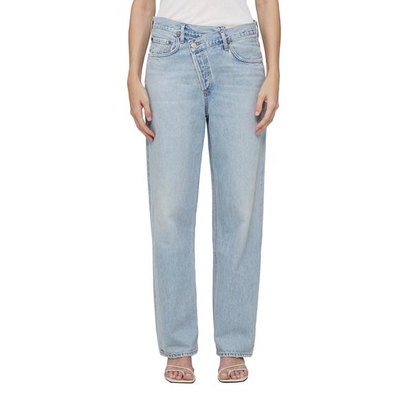 AGOLDE Denim - NEW AGOLDE criss cross jeans in wired (lt. vintage indigo)
